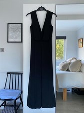 Keepsake size S black stunning gown with slits worn once