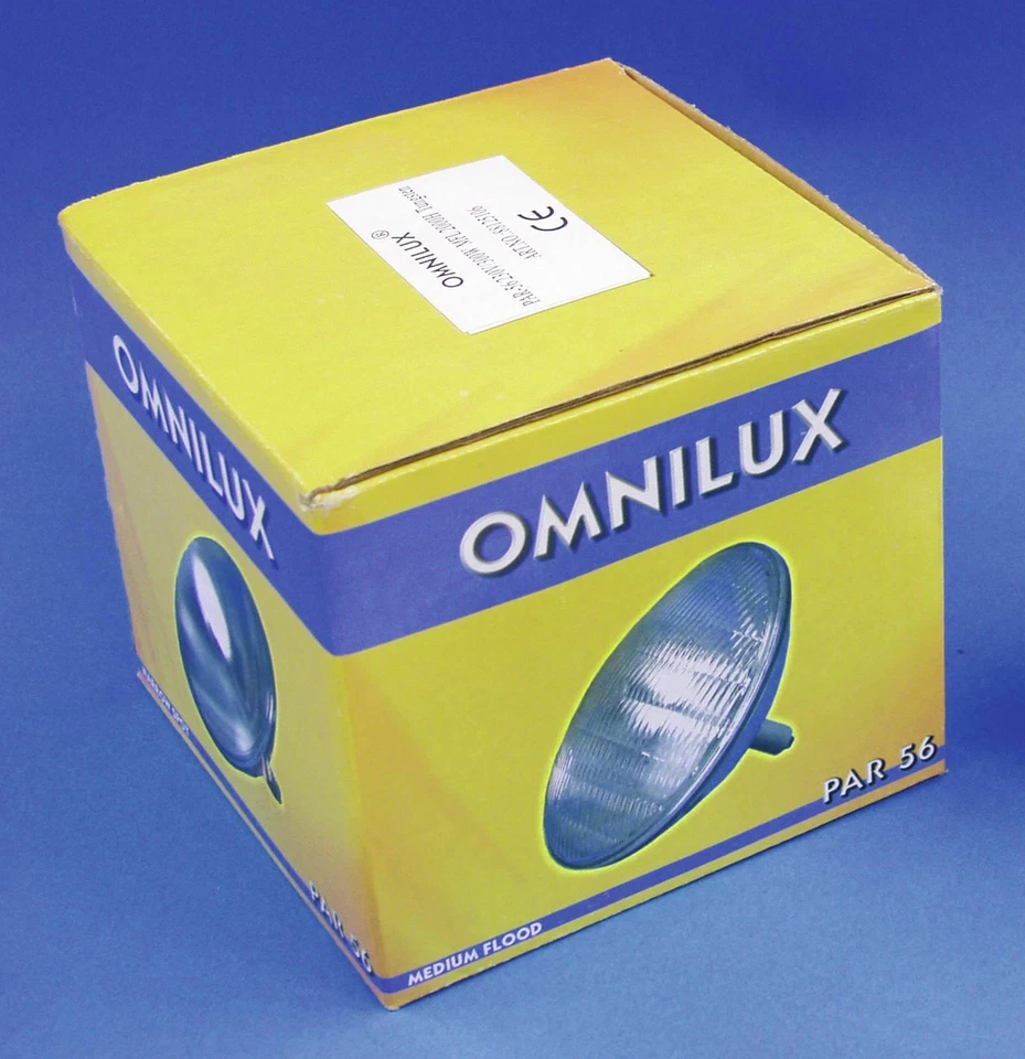 Omnilux PAR 56 230V 300W WFL 2000H Stage Lighting Par Lamp Bulb Wide Flood - Image 4 of 4