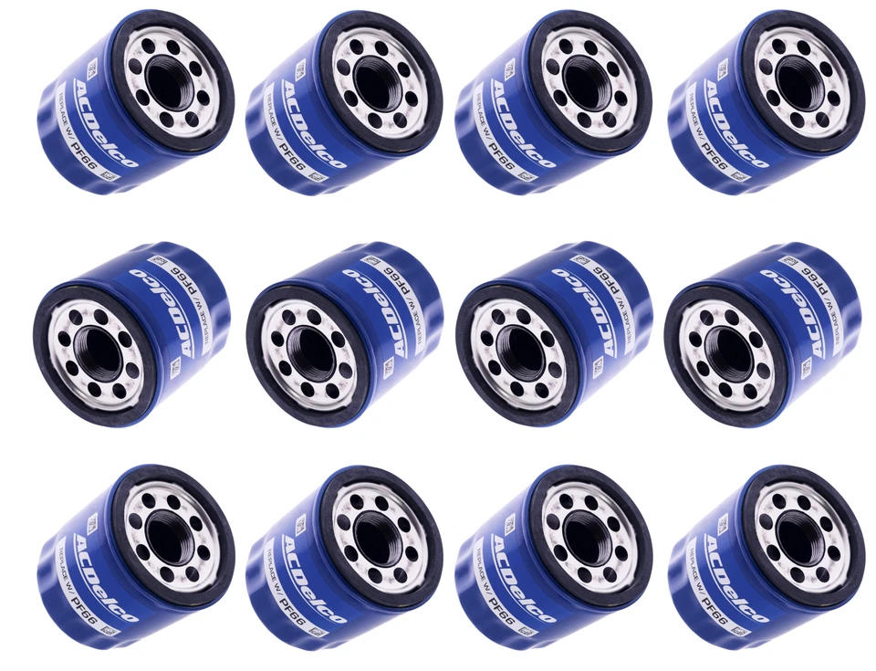 12 Engine Oil Filters ACDelco PF66 for Buick Cadillac Chevrolet GMC - Image 4 of 4