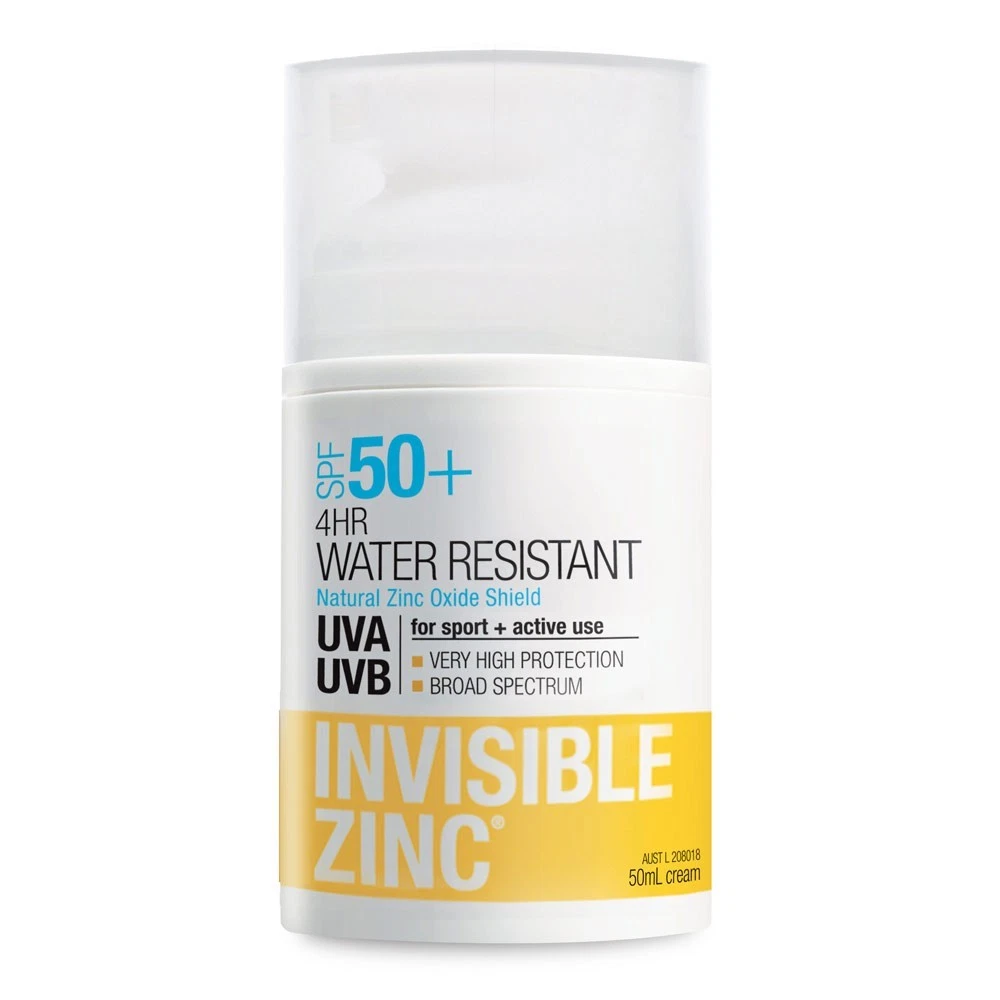 Invisible Zinc 4 Hour Water Resistant Sunscreen SPF50 50ml eBay