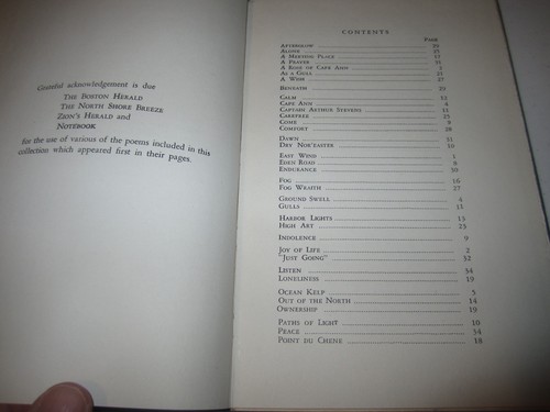 (1945) Cape Ann, Like A Jewel Lies, Claflin Keyes SIGNED vintage MASS poetry - Foto 5 di 7