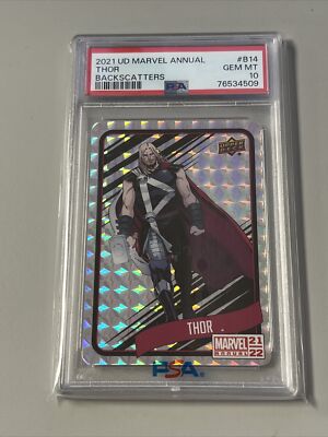 2021 Upper Deck Marvel Annual Thor Backscatters Psa 10 | eBay