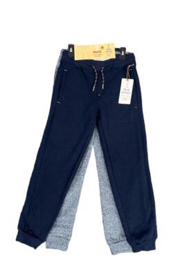 True Indigo Boys Navy Motto/Navy Marled 2 Pack Chill-Axed Jogger, XL (16), NWOT