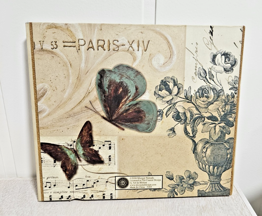 Butterfly Paris Weekly Planner Pad Set with Sticky Notes - Floral Design-image