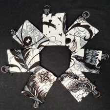 After Dark Spider Web Skull Cameo Coin Purse Cash Money Wallet Cotton Xmas Gift