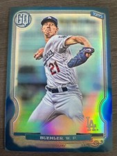 2020 Topps Gypsy Queen Walker Buehler Box Topper Chrome Indigo Refractor /150