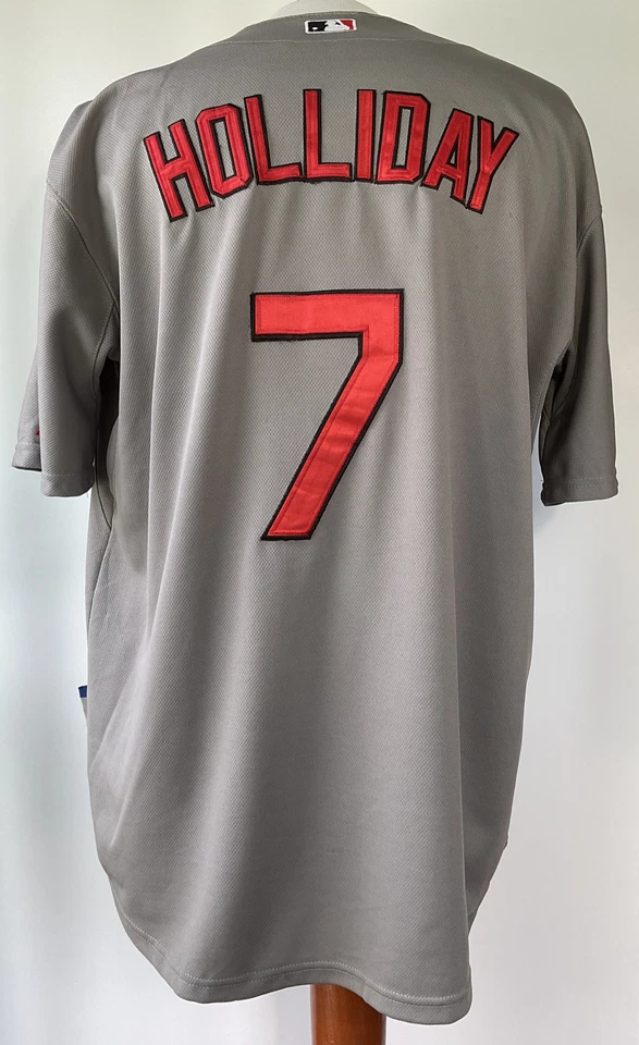 Auténtica camiseta majestuosa de los Cardenales de San Luis Matt Holliday cosida talla 52 Foto 3 de 4