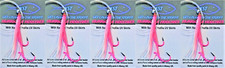 KOKANEE TROUT FISHING TACKLE 5 COTTON CANDY HURRICANE HOOCHIE FISHING LURES