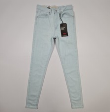 Levis Womens Jeans Light Blue W27 L30 High Rise Mile Super Skinny Stretch Denim