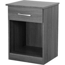 Table de chevet Maklaine moderne / contemporaine 1 tiroir RTA en gris