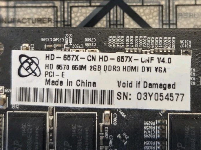 XFX Radeon HD6570 Core Edition 2 GB DDR3 (HD-657X-CNFV) HDMI DVI VGA PCI-E - Image 2 of 4