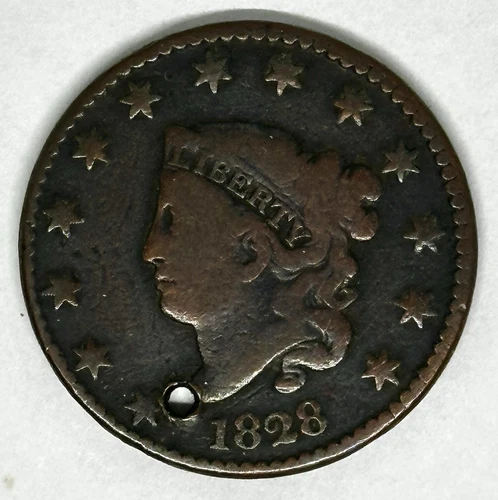 Photo of a 1828-P Large Cent from an eBay listing that sold on Jul 22, 2026