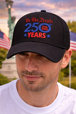 We The People 250 Years Baseball Hat USA America 250th Birthday Embroidered Hat
