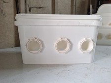 Quail Feeder No mess Cage Feeder Quail Pen Feeder Large Quail Feeder poultry 