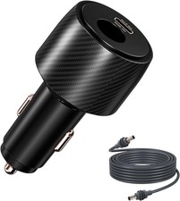 2 in 1 Starlink Mini Car Adapter 12V to 24V DC Step Up Converter, 6.5FT Cable