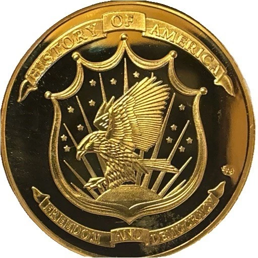 SYMBOLS OF FREEDOM ARCHIVAL COLLECTION STATUE OF LIBERTY COIN 24k Gold Plated - Image 2 of 4