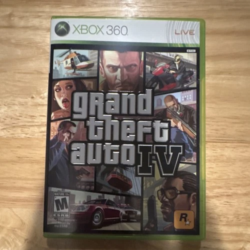 Grand Theft Auto IV Xbox 360 Rockstar Games 2008 Manual Action & Adventure