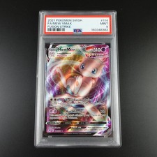 PSA 9 Mew Vmax 114/264 Fusion Strike Holo Full Art Pokemon Card