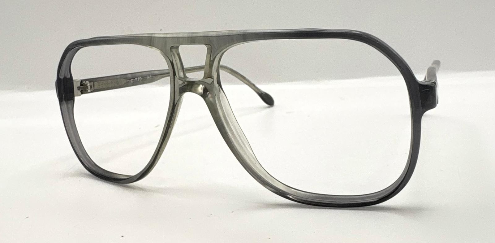 Vintage Dave Gray Translucent Pilot Sunglasses FR… - image 2