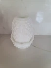 VINTAGE TWO PIECE COLONIAL MILK GLASS HOBNAIL FENTON FAIRYLAMP