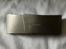 Silhouette Eyeglass Hard Clamshell Case Green NICE Titanium Felt Lined Genuine