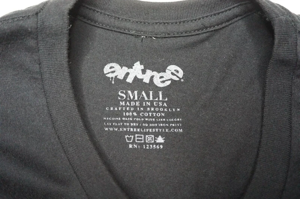ENTREE MISUNDERSTOOD Men Small Black Streetwear T-Shirt Made In USA - Image 3 of 4