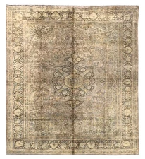 Amazing Hand Knotted Vintage Kashmiri Silk Area Rug 15 x 10 Ft (1718 Ger-3)