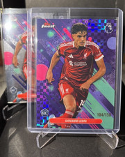 Topps 2025-26 Finest premier league ￼Giovanni Leoni Liverpool RC #60 Purple /150