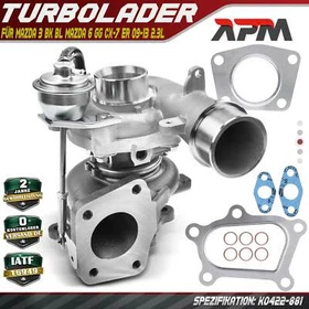 Turbolader für Mazda 3 BK 06-09 BL 08-14 Mazda 6 GG 05-07 CX-7 ER 09-13 2.3L