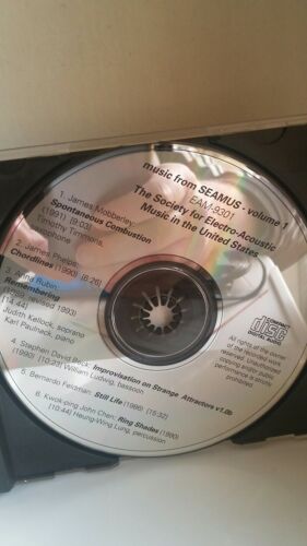 MUSIC FROM SEAMUS Volume 1 Society Electro-Acoustic Music CD 1991 Rare OOP MINT - Picture 4 of 4