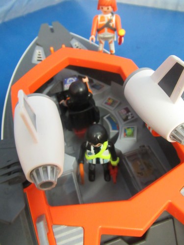70002 Top Agent Spy Turboship figuras a 9255 4875 sede Playmobil 2528 - Imagen 9 de 11