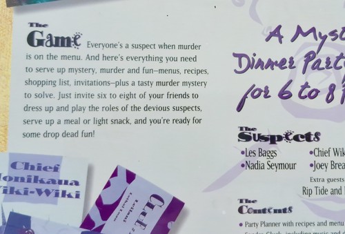 Murder Mystery Party Lethal Luau Dinner Party Game 6-8 Players Sealed - 2003 - Picture 10 of 12