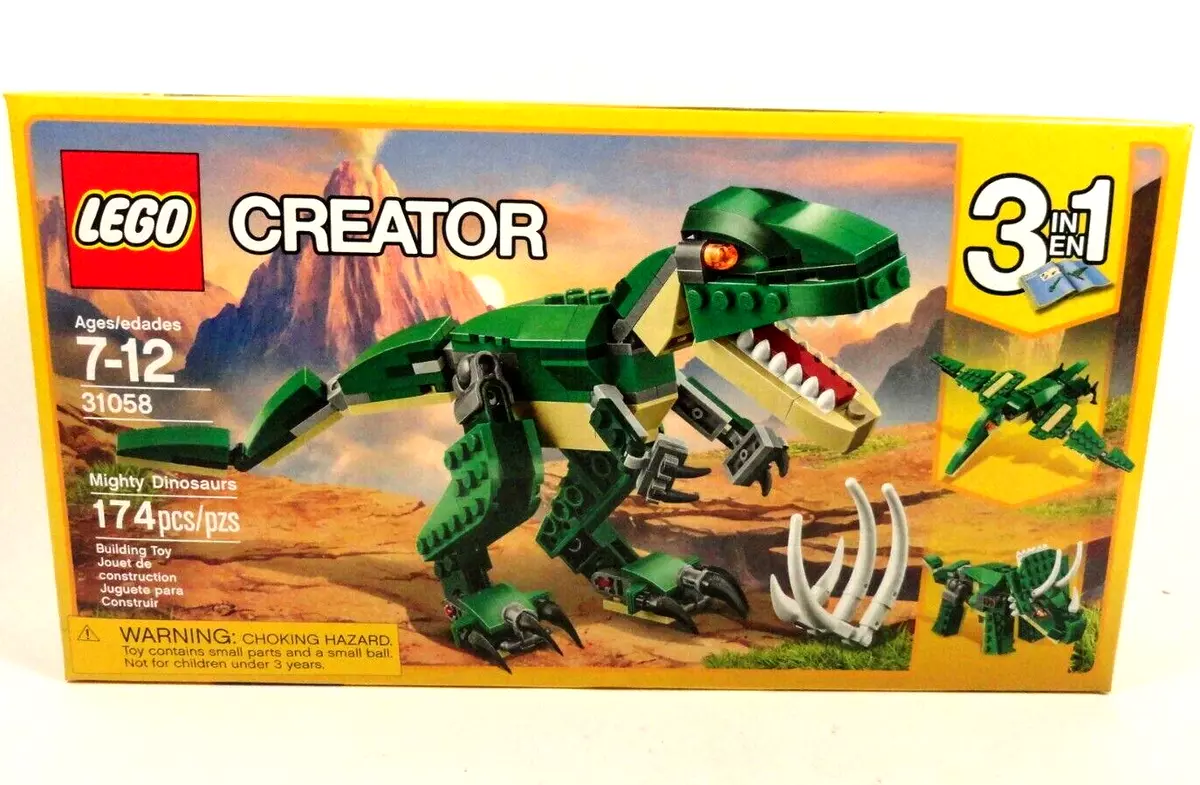 Buy LEGO Creator 3in1 Mighty Dinosaurs Model Building Set 31058, LEGO