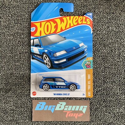Hot Wheels 90 Honda Civic EF 　シビック　usdm Amazon.com: Hot Wheels '90 Honda Civic EF, HW J-Imports 7/10
