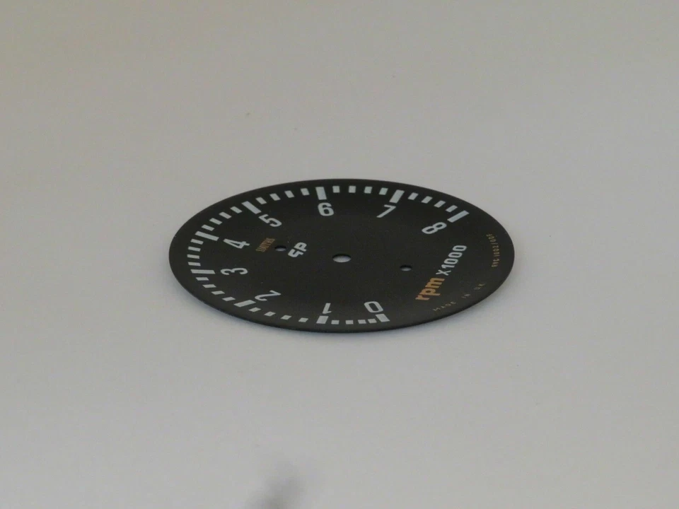 Tachometer Dial Face Plate New Old Stock Original Smiths "GP" Series RVC1002/00F - Image 3 of 3
