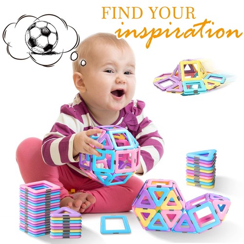 Magnetic Tiles Toys for 3 4 5 6 7 8+ Year Old Boys Girls Upgrade Macaron Cast... - Picture 3 of 8