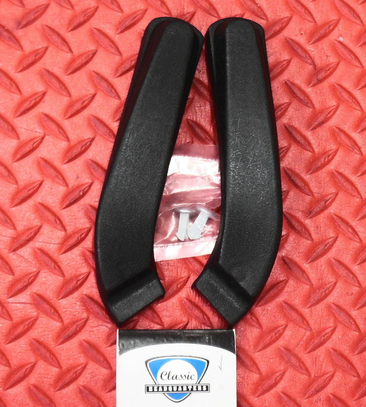 6770 SEAT HINGE ARM COVERS PAIR FOR EXACT REPRODUCTIONS WITH ORIGINAL