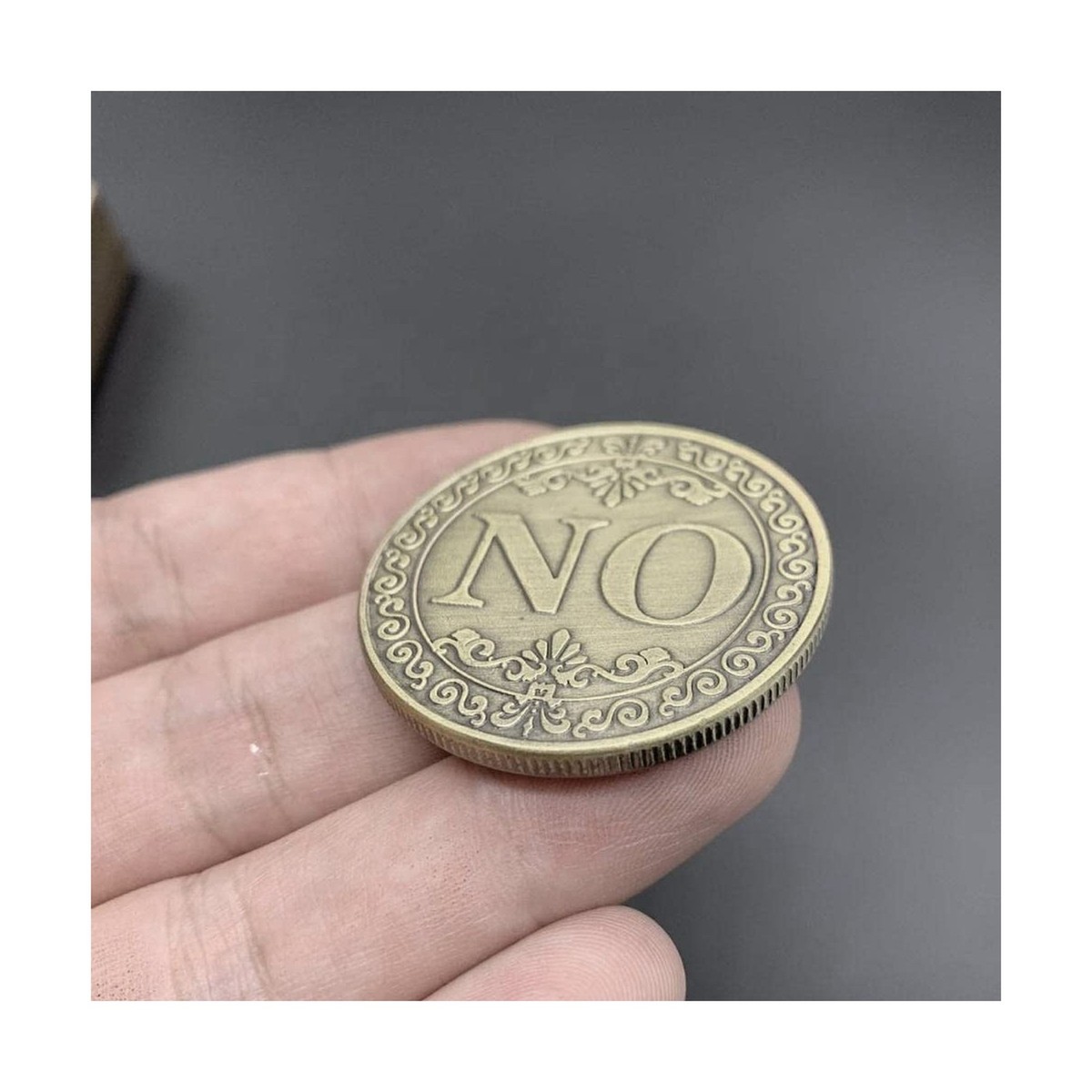 Yes No Challenge Coin - Decision Maker Medallion For Tough Choices & Coin Collecting