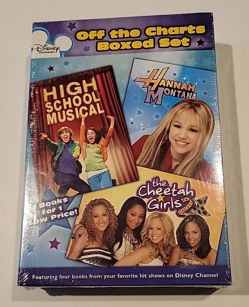 Sealed Disney 4 Books Boxed Set Hannah Montana High School Musical