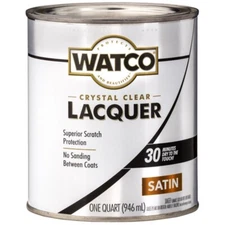 Watco SATIN LACQUER Wood Finish 1 qt. Clear Oil-Based Durable Fast Dry 63241 NEW