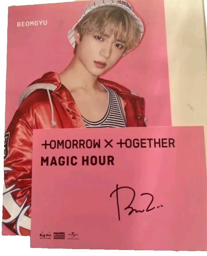 Tomorrow X Together TXT BEOMGYU Autographed Photocard +