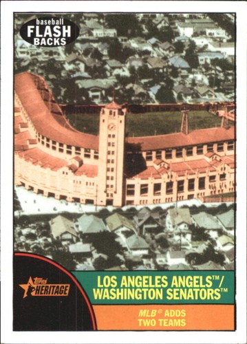 2010 Topps Heritage Baseball Flashbacks Baseball Card #BF10 Angels/Senators - Picture 1 of 2