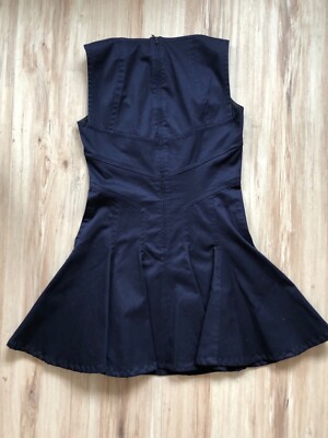 DSQUARED2 Elegant Navy Blue Coctail Tennis Dress 38-40