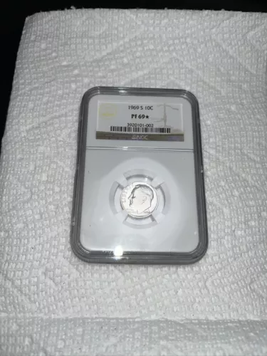 1969 S Roosevelt Dime PF69* NGC Certified