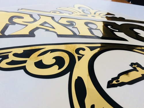 Letrero de calcomanía de pared para ventana Tattoo Shop estudio vinilo de calidad talla grande dorado - Imagen 10 de 10