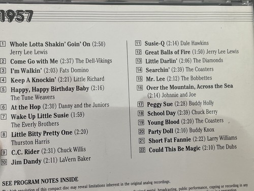 3 Time Life Music CDs: The Rock 'N' Roll Era 1956 57 & 58 - AUDIO CD - Picture 7 of 8