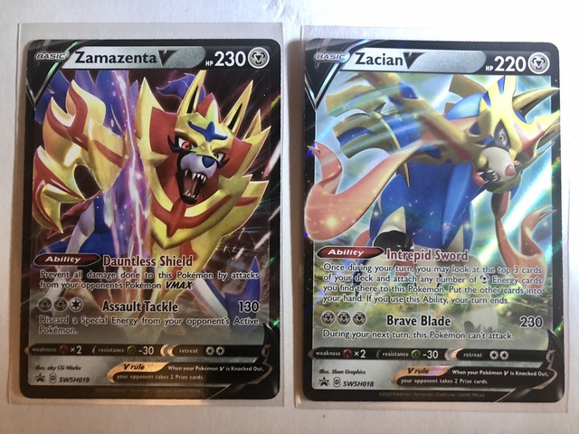 Zacian V Full Art FRESH AND GRADEABLE | eBay