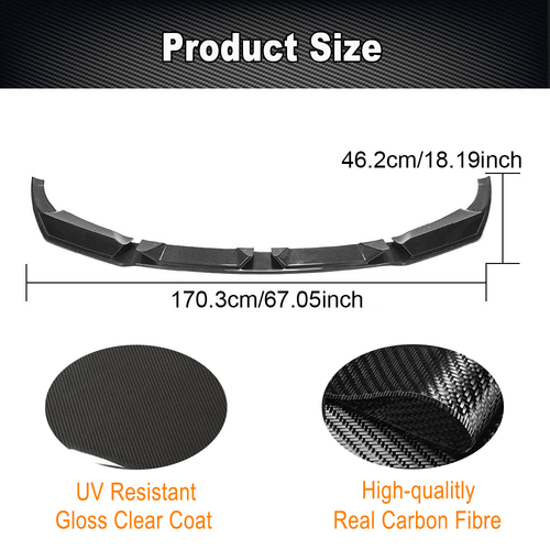Carbon Frontlippe Front Spoiler Lippe Passt für BMW F97 X3 M F98 X4 M 2019-2023 - Picture 6 of 11