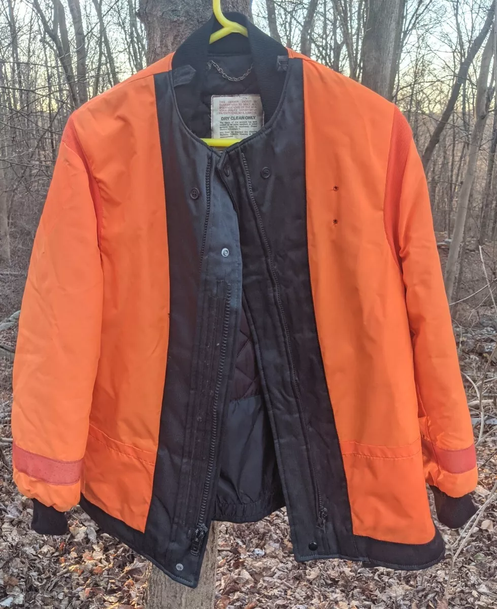 NYPD Police Gerber Jacket Florescent Orange Tactical Waterproof 38 Reg  Hunting