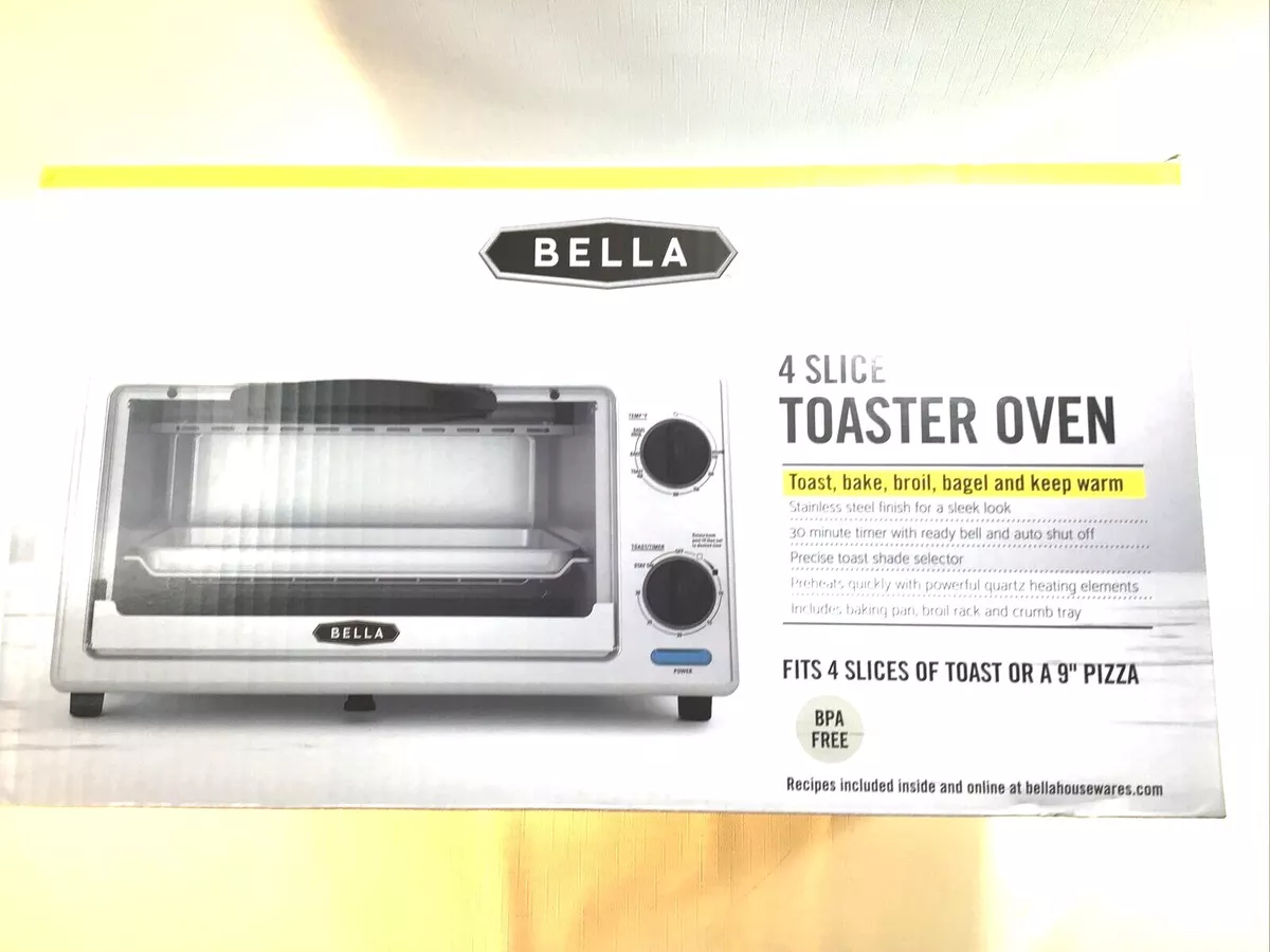 4 slice toaster oven cheap bella